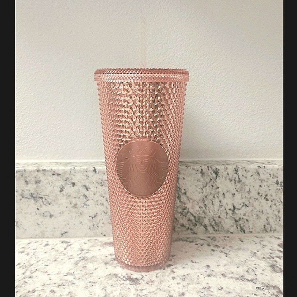 Starbucks Rose Gold Studded Tumbler